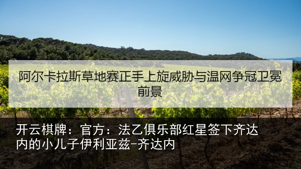 开云棋牌：官方：法乙俱乐部红星签下齐达内的小儿子伊利亚兹-齐达内